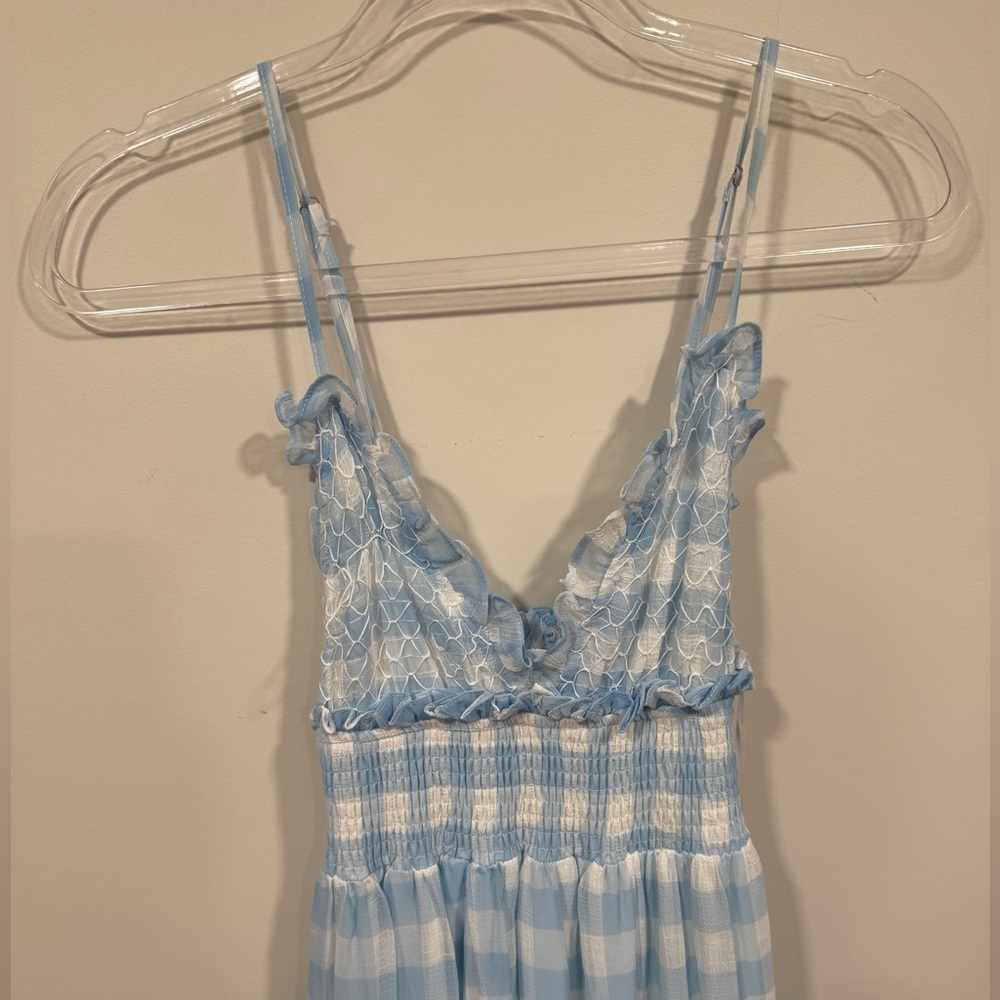 Able Light Blue Ruffled Dress - Picture 4 of 6
